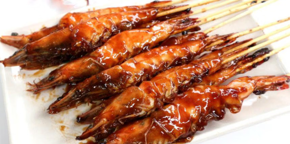 Review Makanan Udang Bakar Madu yang Gurih Manis